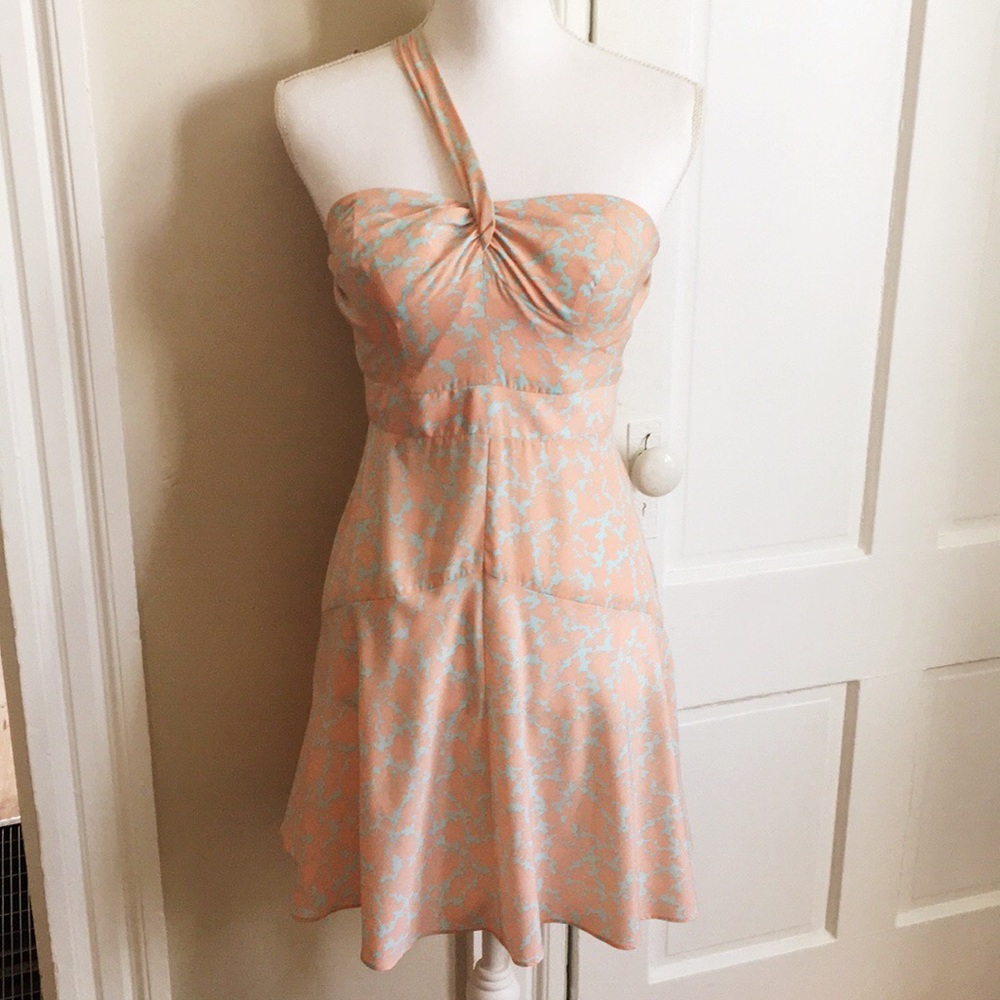 One Shoulder Patterned Dress